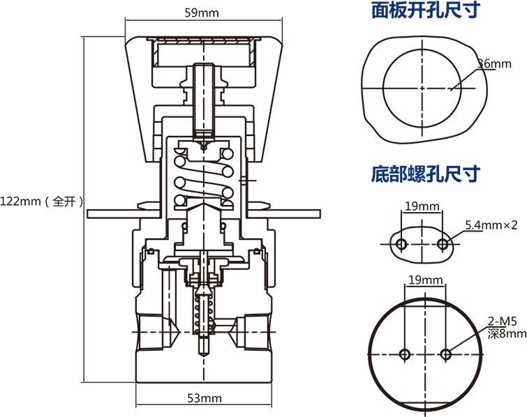 APR2系列常规活塞减压阀外形尺寸