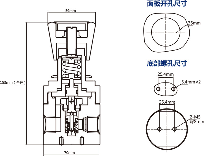 APR4系列大流量活塞减压阀外形尺寸 APR4系列大流量活塞减压阀外形尺寸