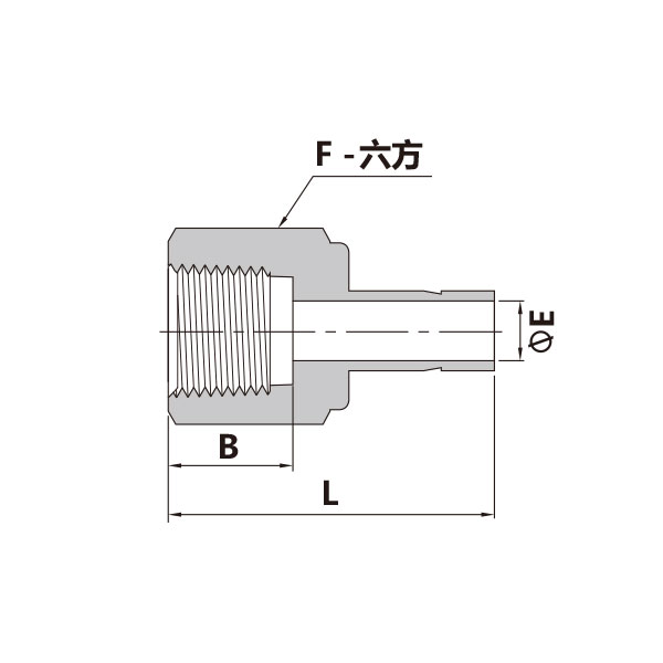NPT内螺纹转卡套管直通接头