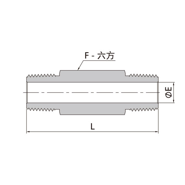 NPT外螺纹加长直通