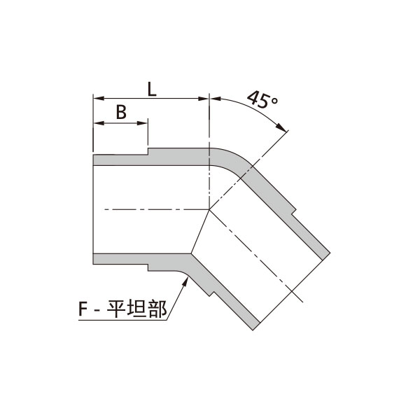 45°弯通接头